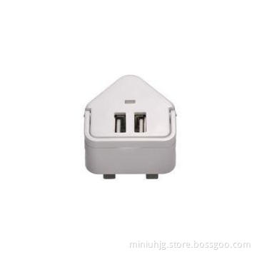 100 - 240v 3 Pin British Plug 1600Ma 1.6Amp Dual Universal